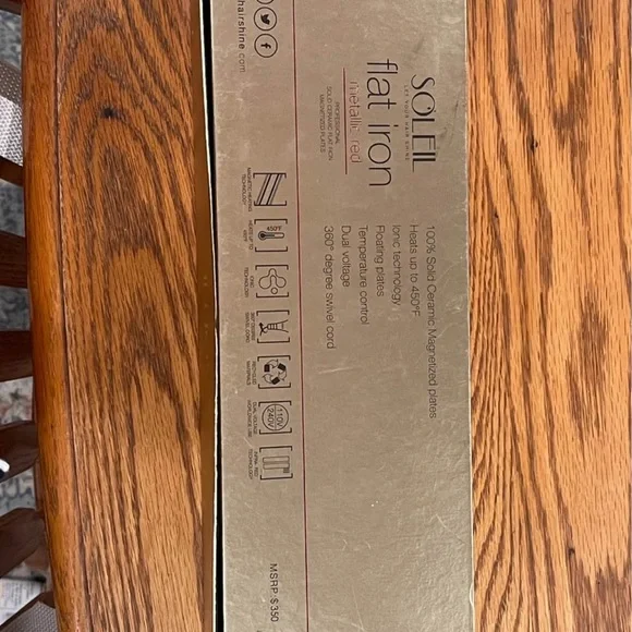 Soleil Gold Flat Iron